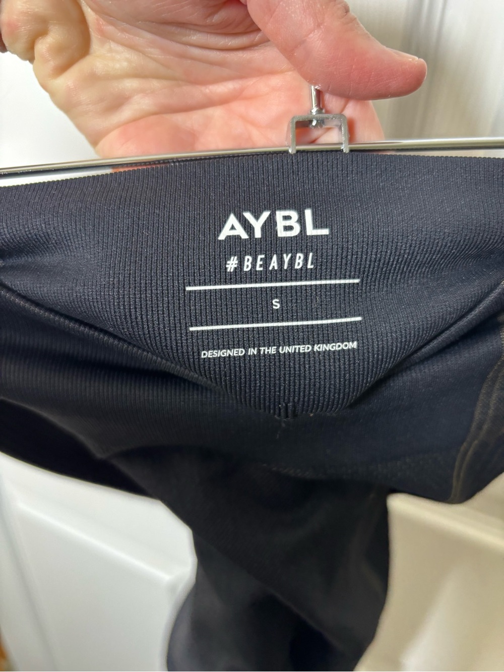AYBL Leggings Women's Small Black Solid Gym Work Athleisure Workout Casual - Picture 2 of 5